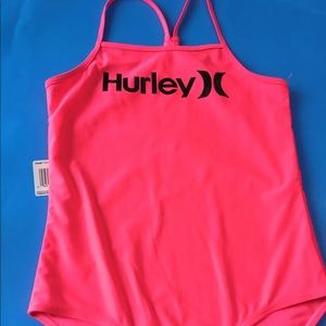 Hurley Swimwear Youth Girls One Piece UPF 50+ Size  X- Large (16)